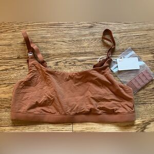 Momanda Inbarely Scoop Nursing Bra Bronze Beige M NWT
